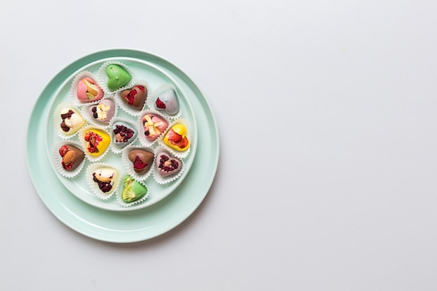 Zestaw kolorowych potraw